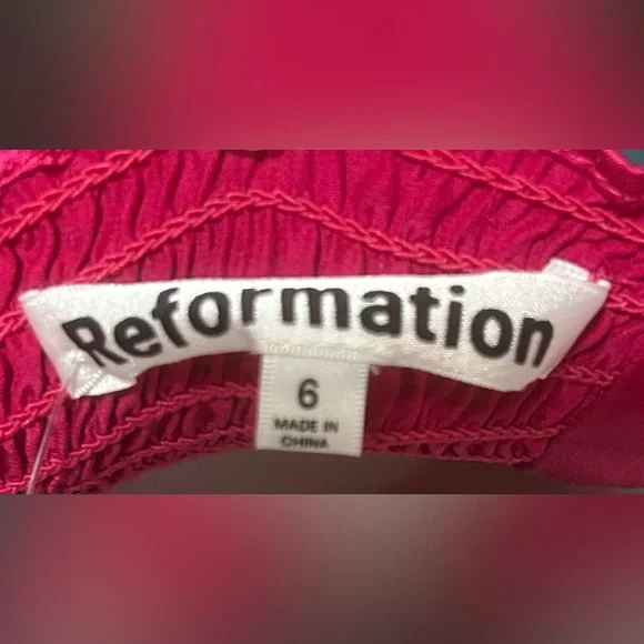 Reformation Sleeveless Silk Crossover Mini Dress - Picture 3 of 3